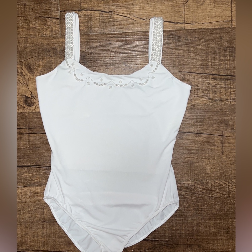 Pearl neckline Bodysuit